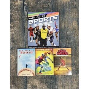 Lot Of 4 Sports Books! Power Forward, Roar Of The Crowd, Boy Who Saved Baseball!
